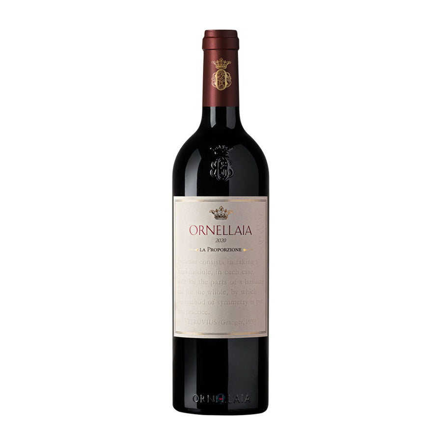 Ornellaia Bolgheri Rosso Superiore DOC 2020 - etichetta 'La Proporzione' Vendemmia d'Artista Joseph Kosuth