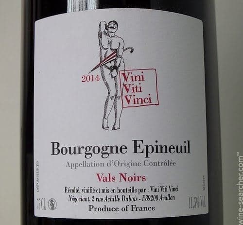 Bourgogne epineuil vals noir Vini viti vinct avallon