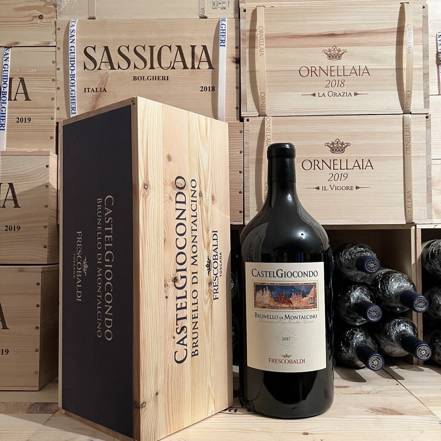 Castelgiocondo Brunello di Montalcino 2017 Jeroboam 3L in Cassa Legno - Frescobaldi