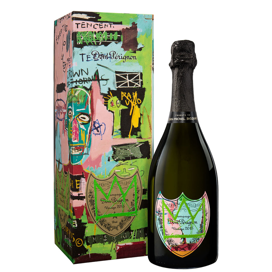 Champagne Brut Vintage 2015 "Special Edition Tribute to Jean-Michel Basquiat – Colour Green" - Dom Pérignon (cofanetto)