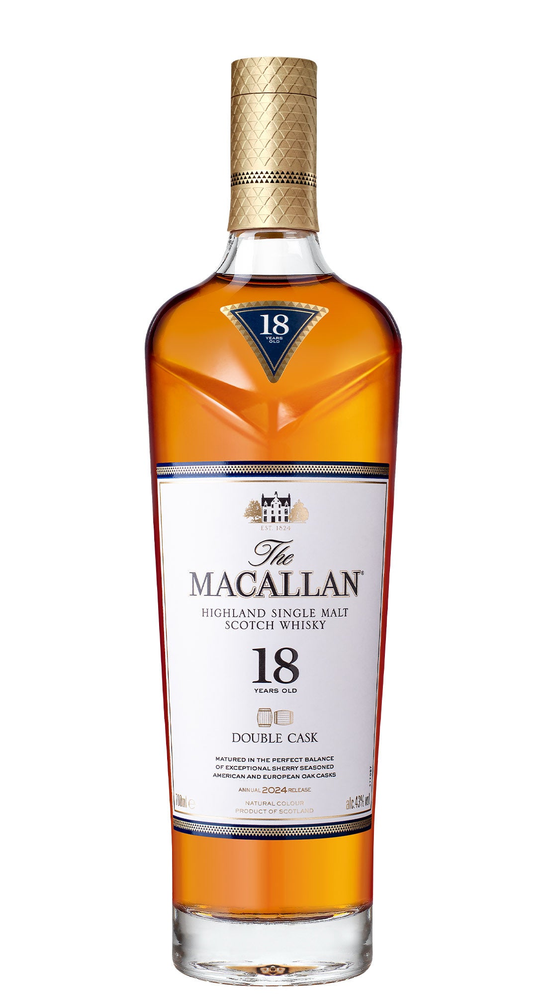 The Macallan 18 Y.O. Double Cask 43° cl 70 Release