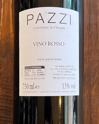 Pazzi Vino Rosso Castellina in Chianti 2023 - Pazzi