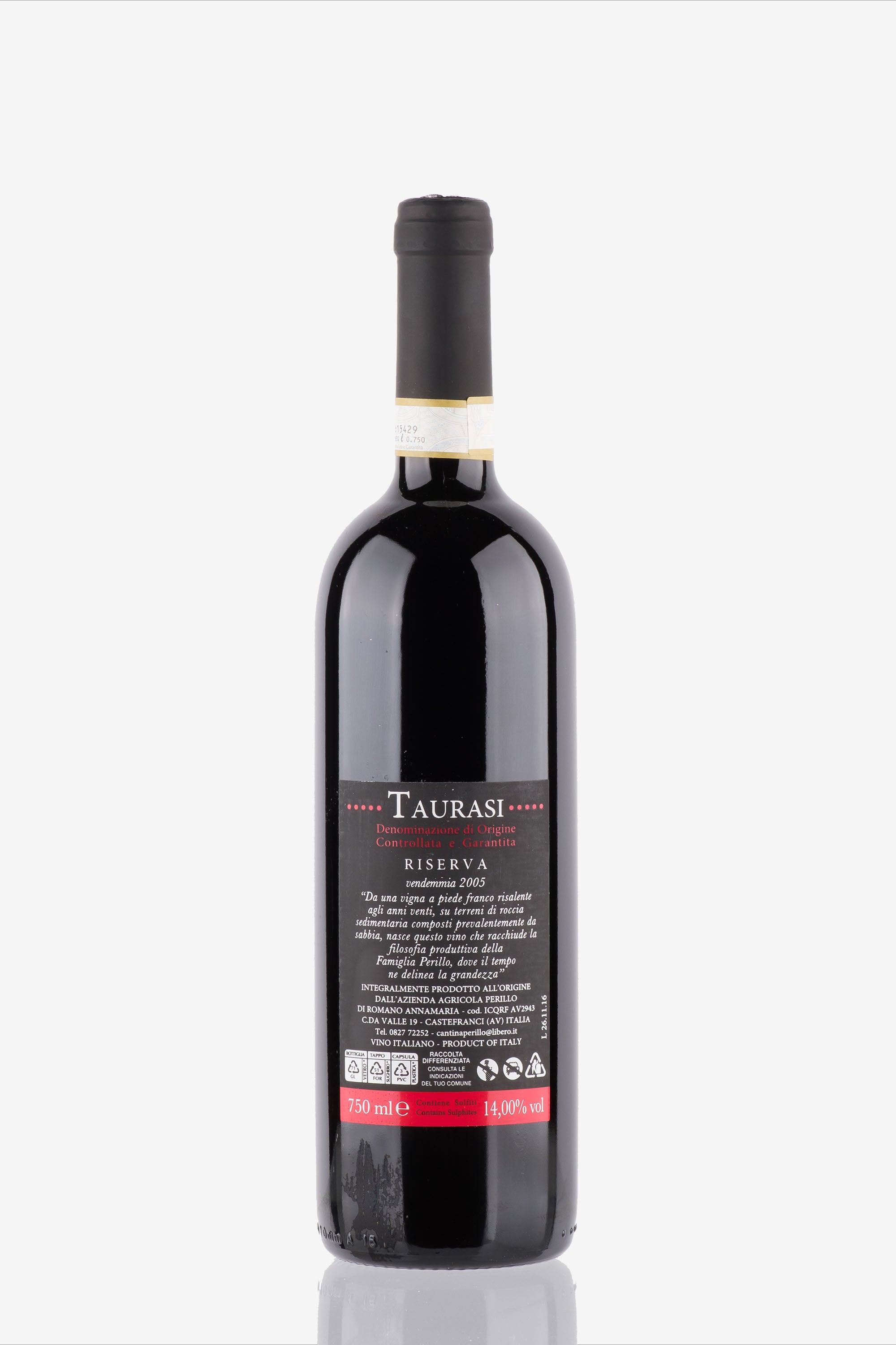 Taurasi Quindicianni DOCG 2005 Riserva - Michele Perillo