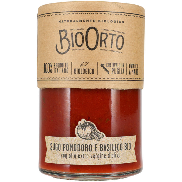 Sugo pomodoro e basilico Bio 550g - BioOrto