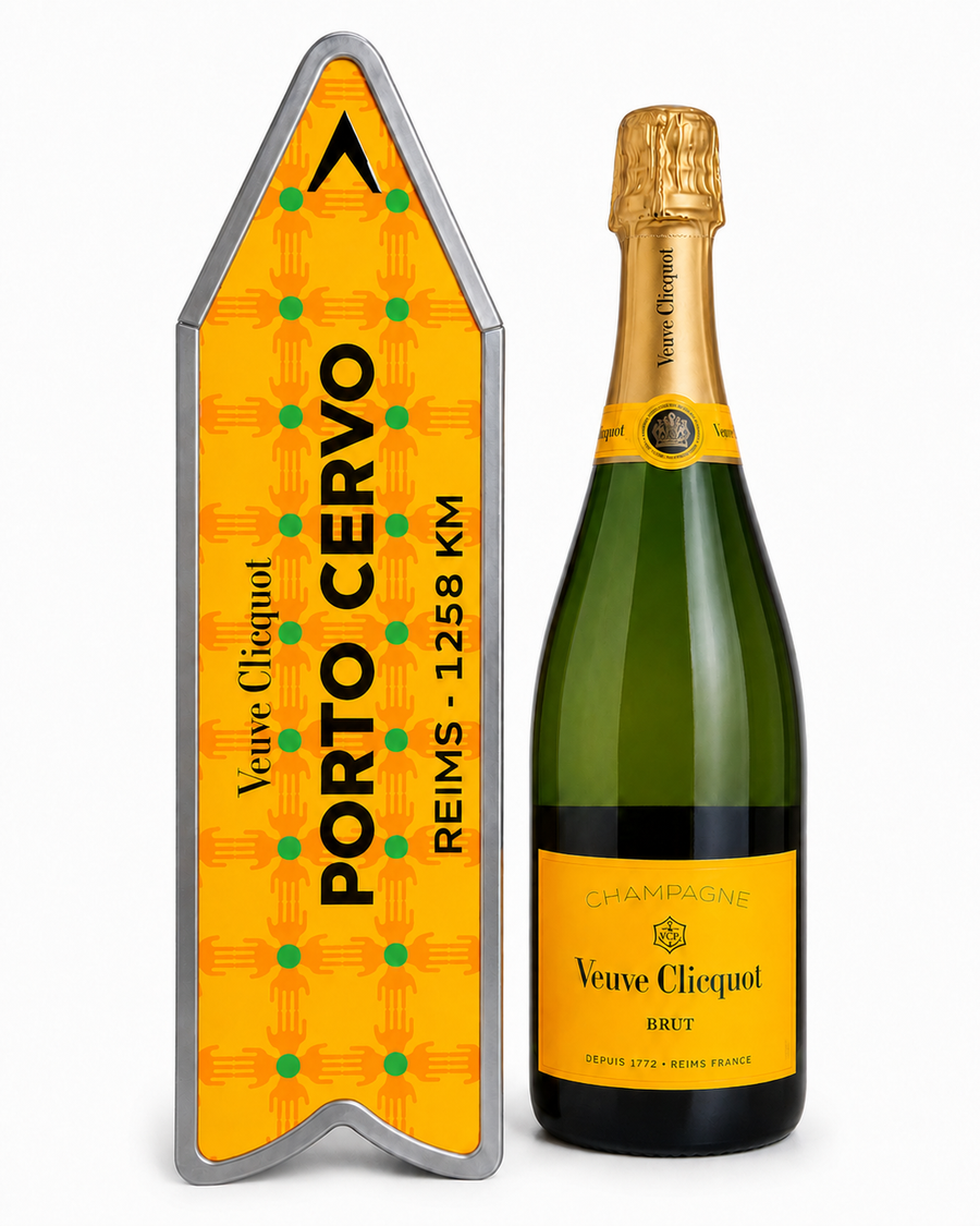 Champagne Veuve Clicquot Brut PORTO CERVO Arrow E.L. Par Yinka Ilori