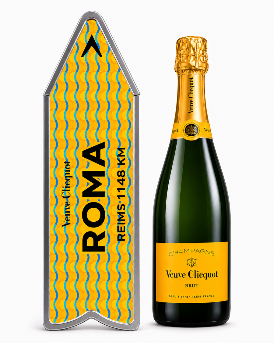 Champagne Veuve Clicquot Brut ROMA Arrow E.L. Par Yinka Ilori
