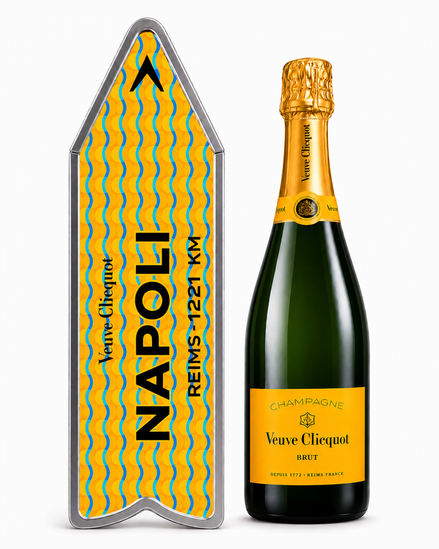 Champagne Veuve Clicquot Brut NAPOLI Arrow E.L. Par Yinka Ilori