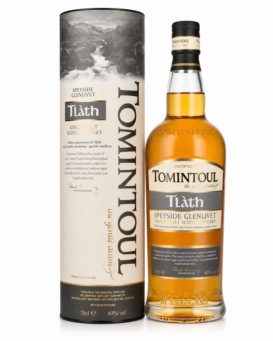 Tomintoul Whiskey Tlàth Speyside Glenlivet 70cl 40% Astuccio