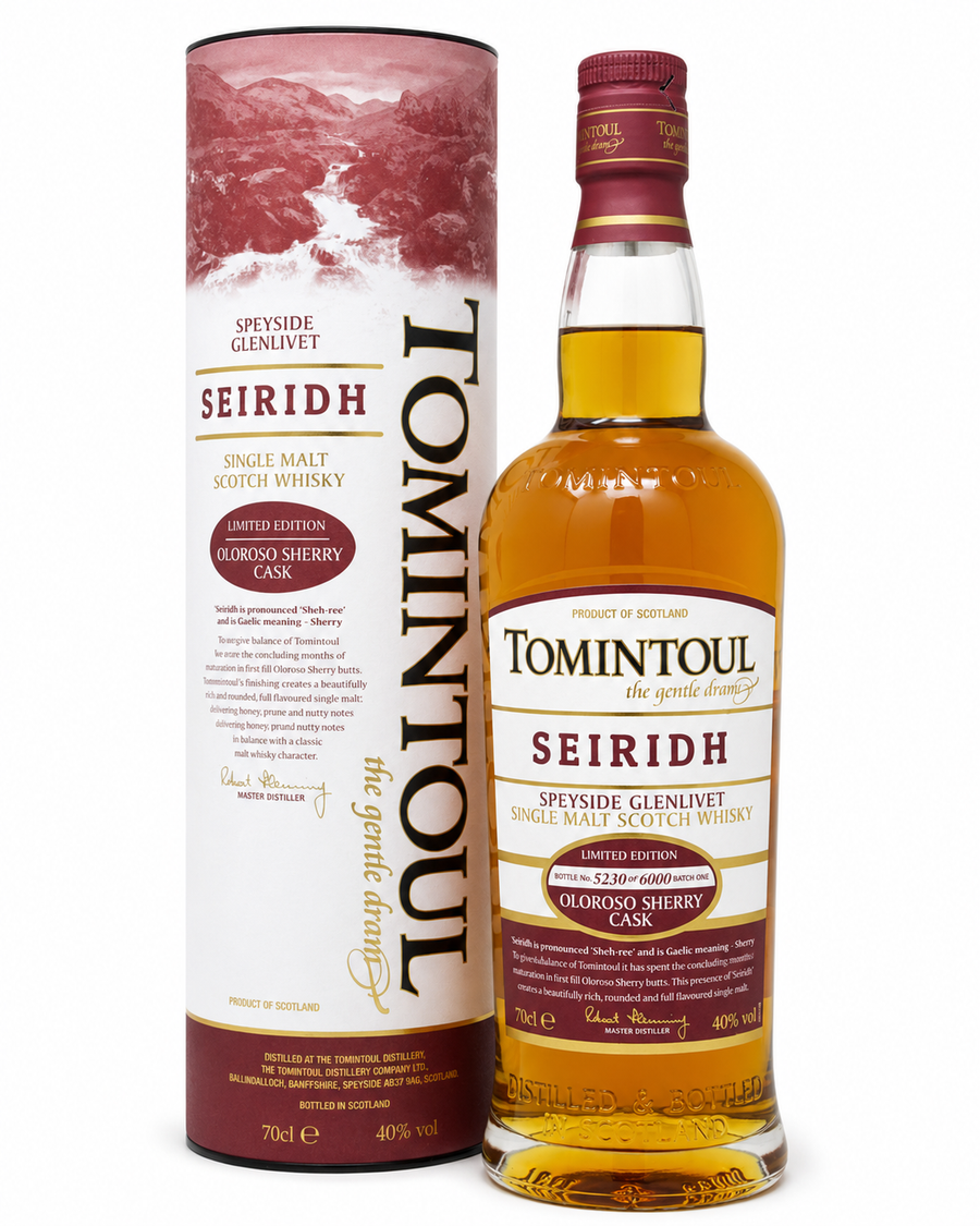 Tomintoul Whiskey Seiridh 70cl 40% Astuccio