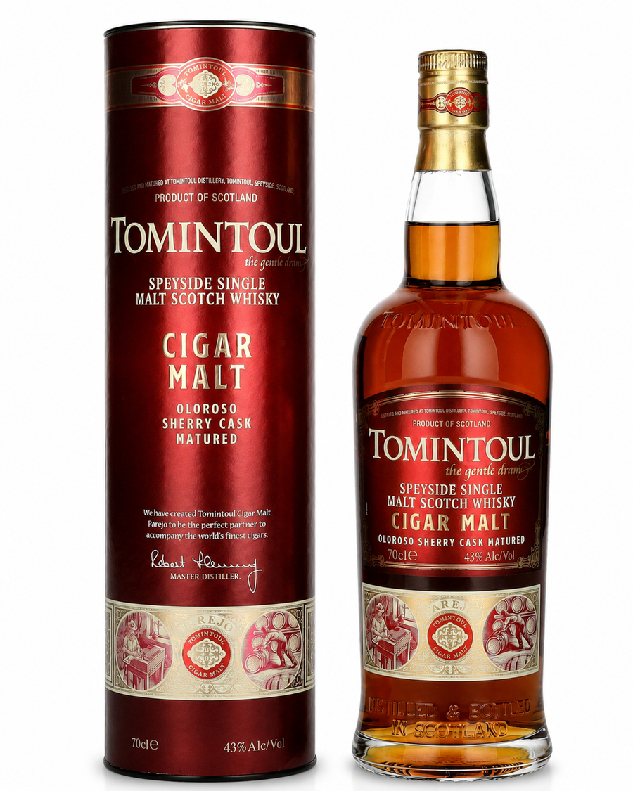 Tomintoul Whiskey Cigar Malt 70cl 40% Astuccio