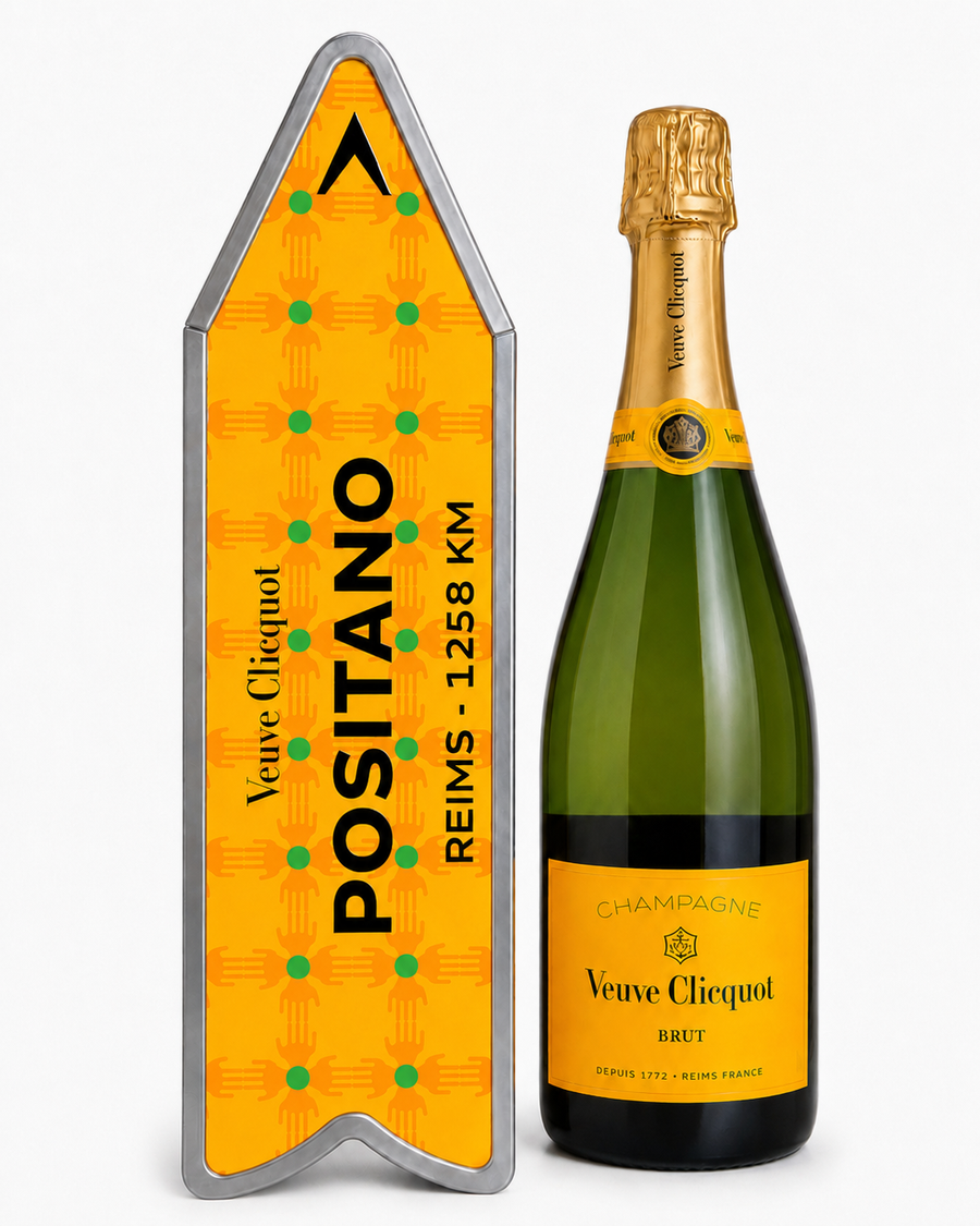 Champagne Veuve Clicquot Brut POSITANO Arrow E.L. Par Yinka Ilori