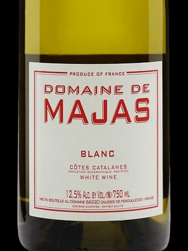 Cotes catalanes blanc Domaine majas cotes du roussillon