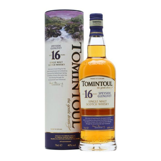 Tomintoul Whiskey 16 Y.O