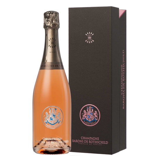 Champagne Brut Rose' con cofanetto - Baron De Rothschild