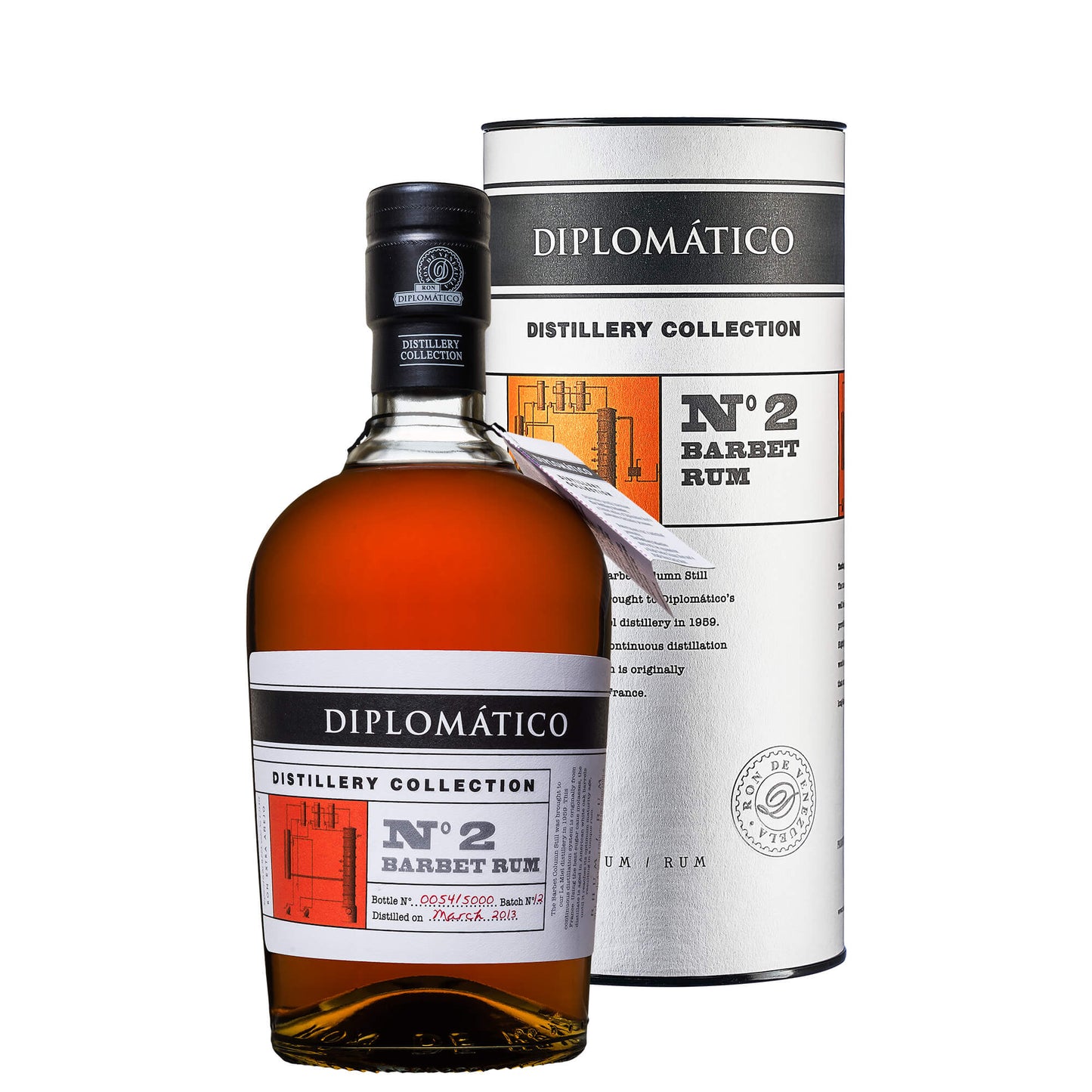 Rum "Distillery Collection N.2" Single Column Barbet - Diplomatico (0.7l - astuccio a tubo)